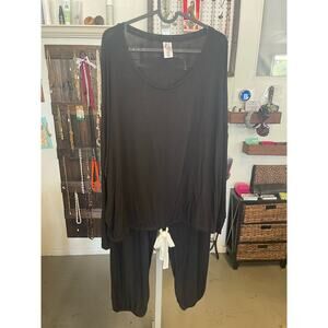 Place Women's Tie Front Modal PJ Set By Place 2Xl and Large Available